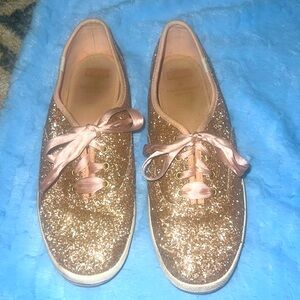 Kate Spade Keds Gold (Rosegold) glitter